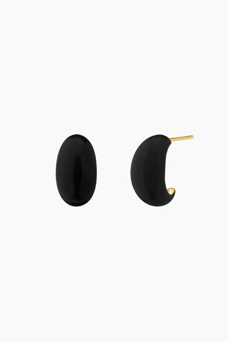 Jelly Bean Silver Stud Earrings – 6 Colors