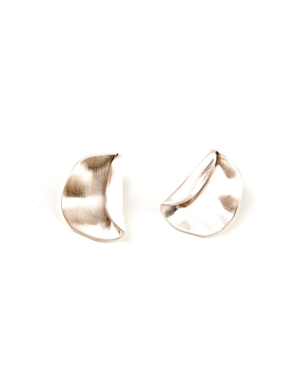 Sculptura Studs Earrings Gold  Rose Gold 2colors