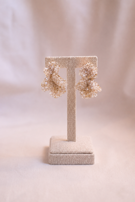 Lumi Crystal Bloom Hoop Earrings