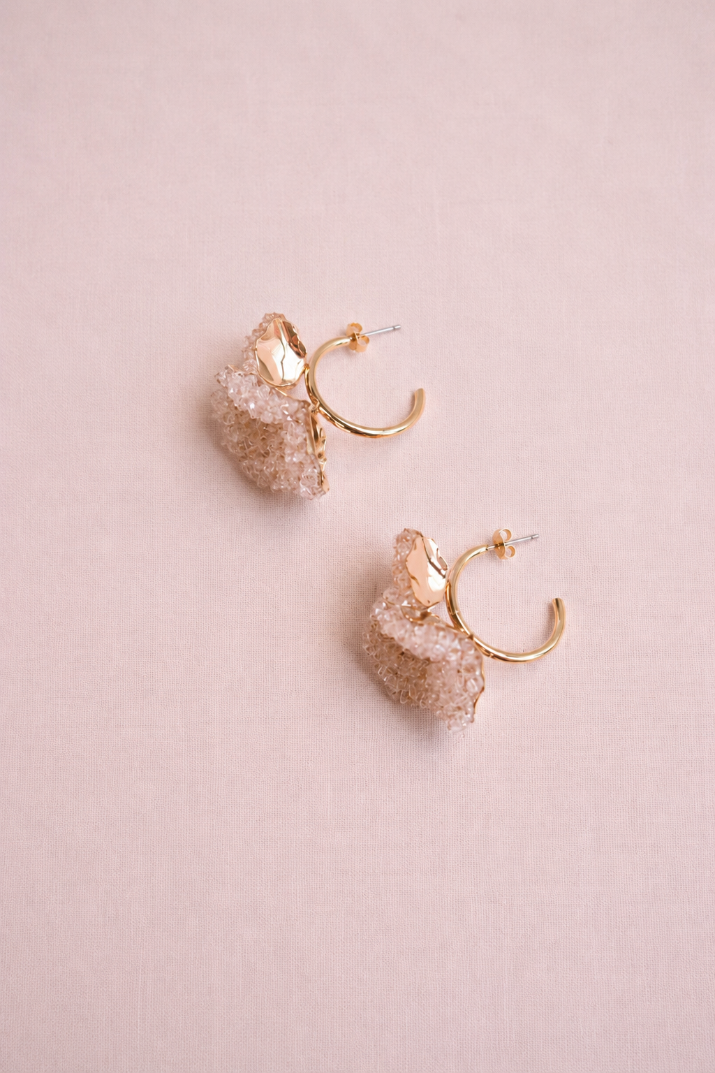 Lumi Crystal Bloom Hoop Earrings
