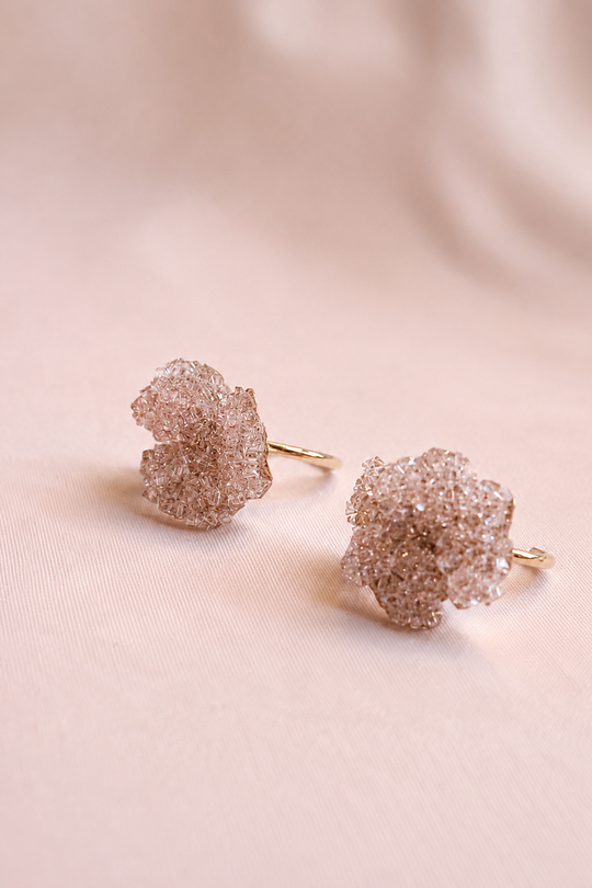 Lumi Crystal Bloom Hoop Earrings