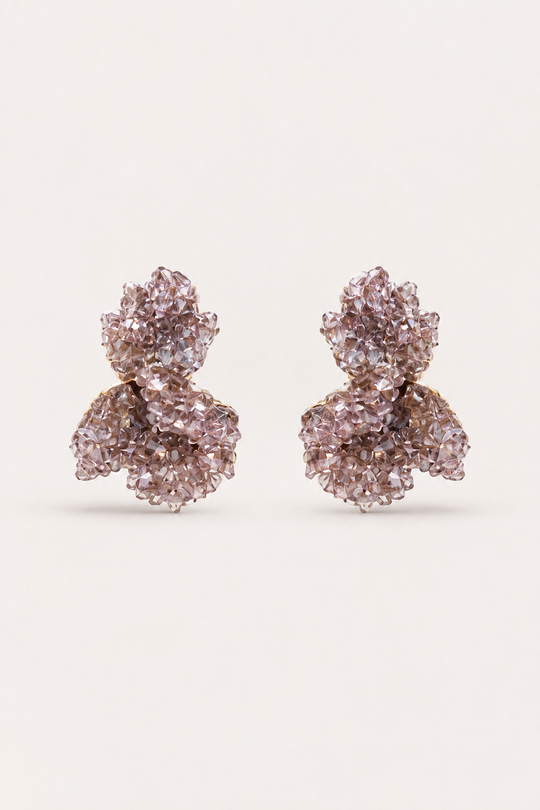 Lumi Crystal Bloom Hoop Earrings