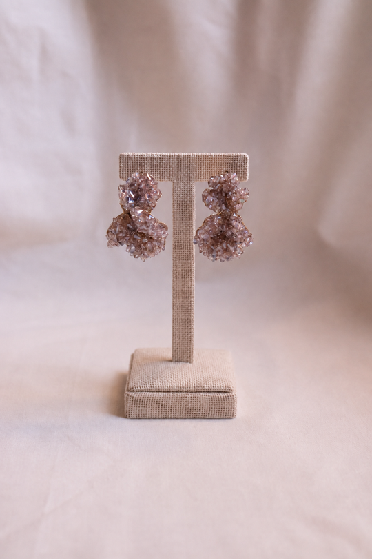 Lumi Crystal Bloom Hoop Earrings