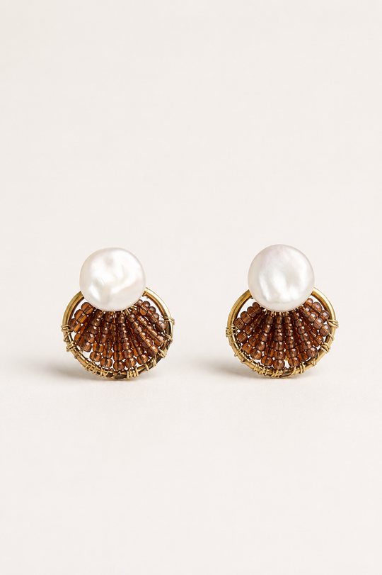 Marina Mother-of-Pearl Beaded Earrings