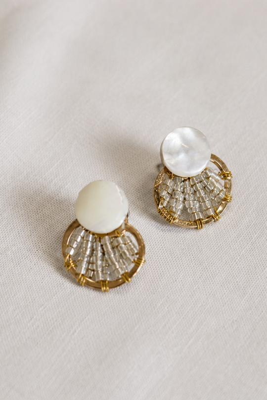 Marina Mother-of-Pearl Beaded Earrings
