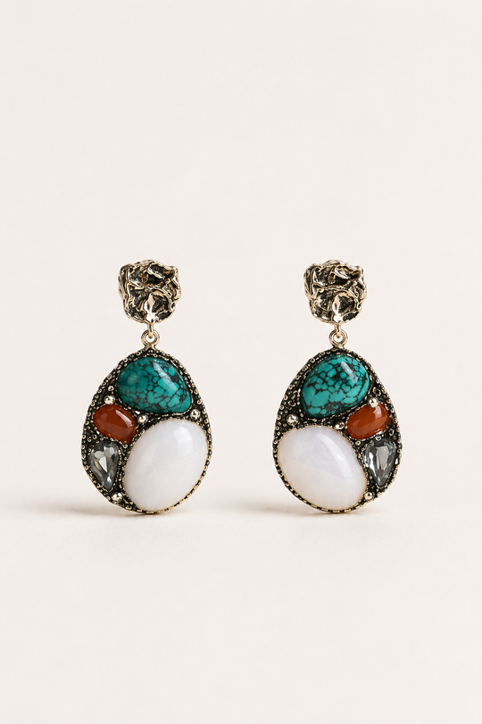 Riviera Mosaic Gemstone Earrings