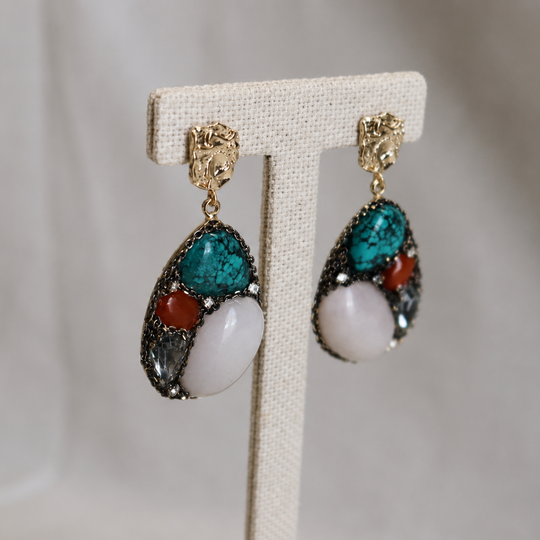 Riviera Mosaic Gemstone Earrings