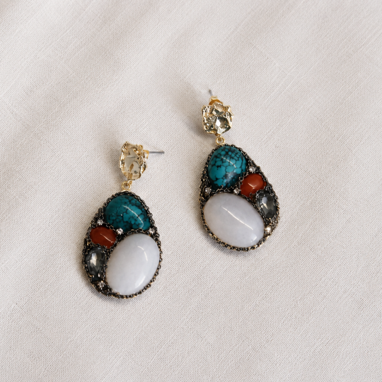 Riviera Mosaic Gemstone Earrings