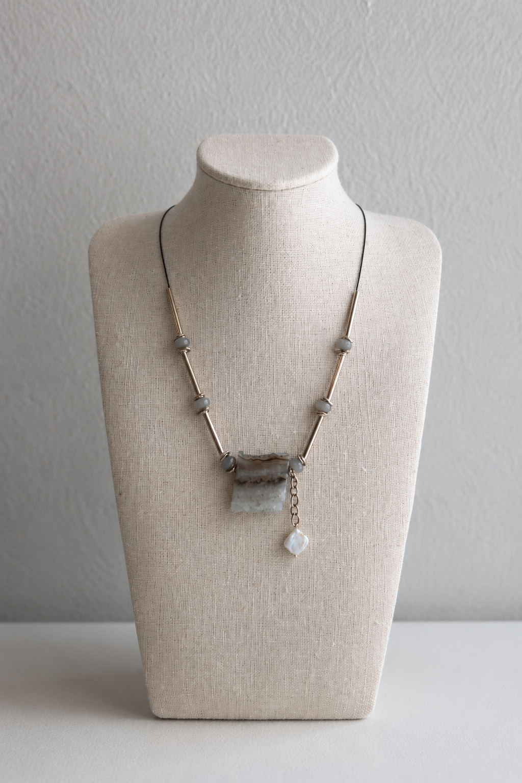 Aurora Drift Mother of Pearl Necklace
