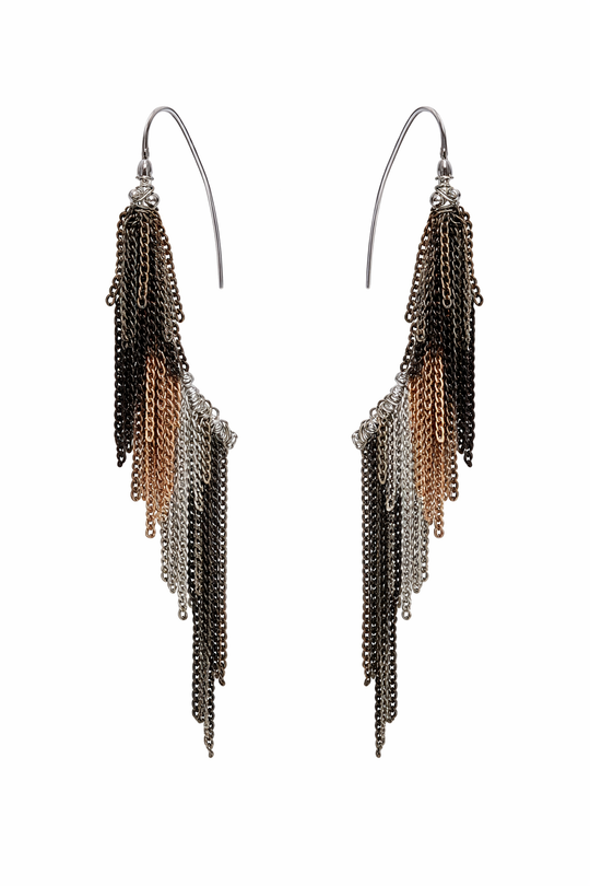 Shadow Drift Multi-Chain Earrings
