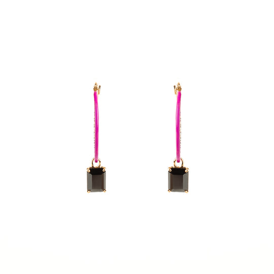 Pop Textured Hoop Earrings 925 Silver 3 colors