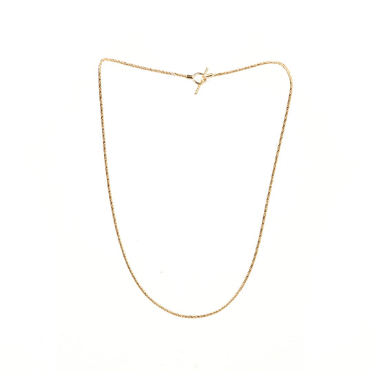 Twist Bar Toggle Necklace 92.5% sterling silver gold plating