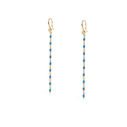 Celeste Beaded Drop Earrings 925 Silver 2 Colors