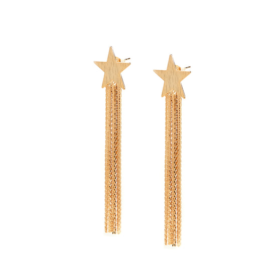 Starlight Cascade Tassel Earrings