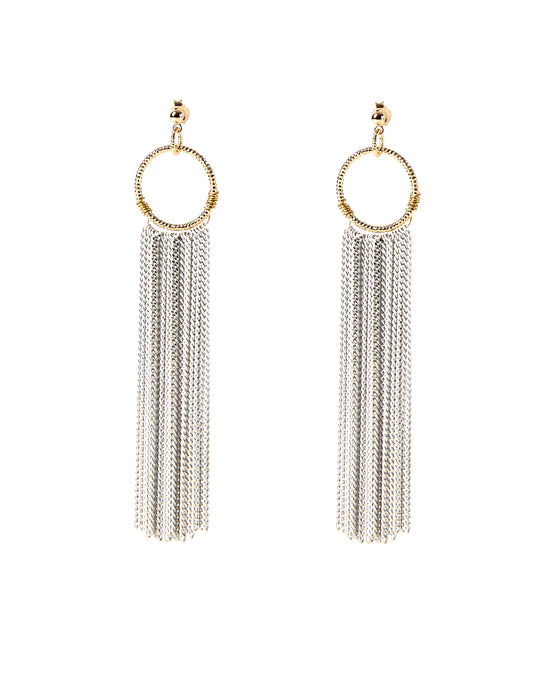 Midnight Swing Tassel Earrings 14k gold plated 2 Colors