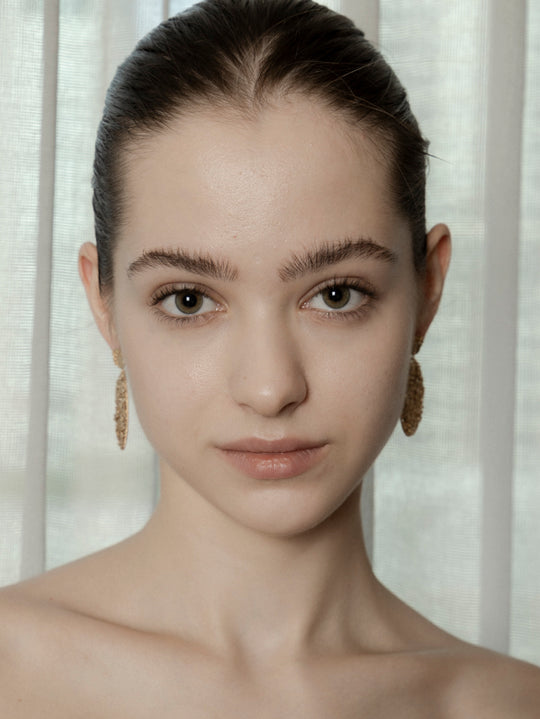 Lustre Oval Chain Earrings 2 Colors