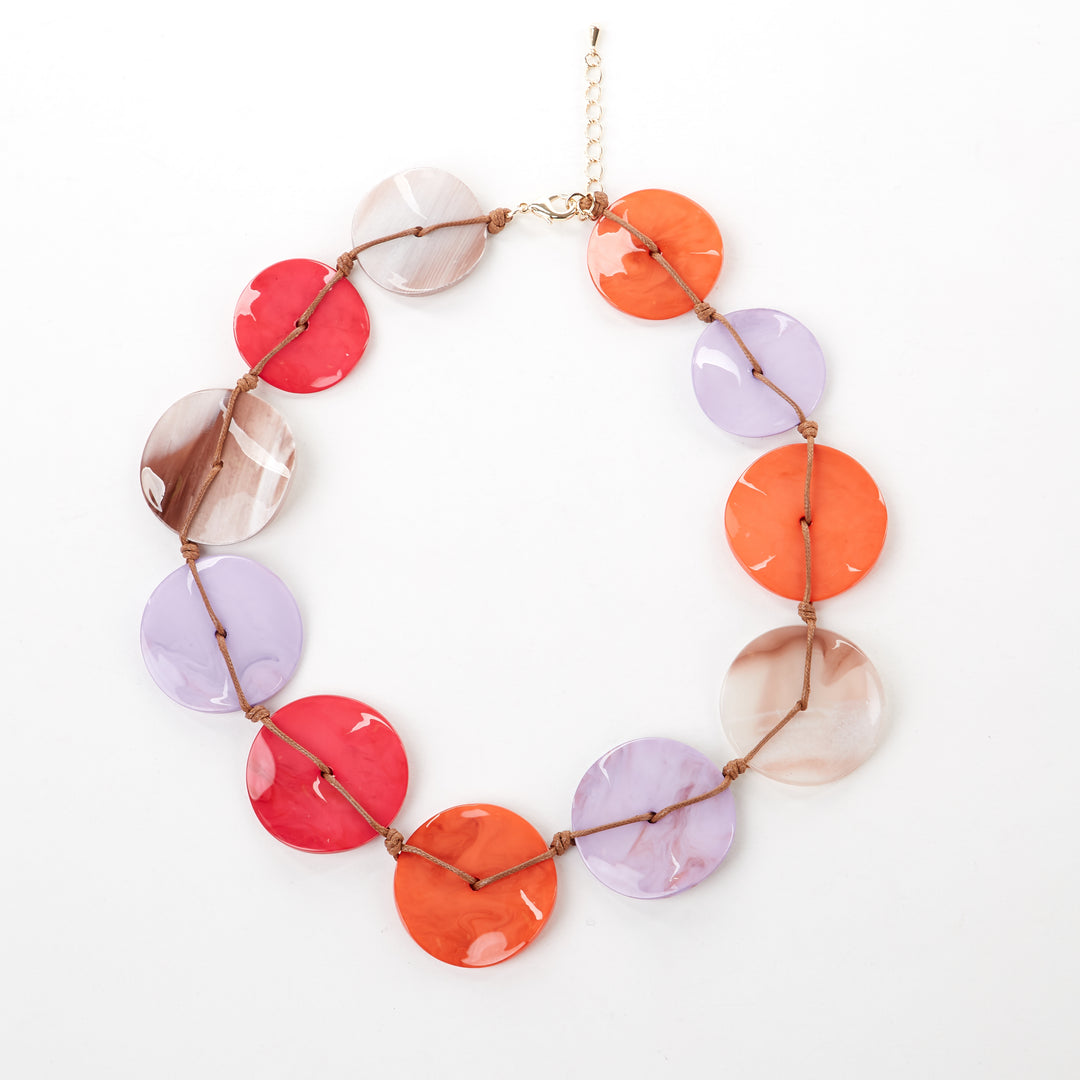 La Boheme Marble Disc Necklace