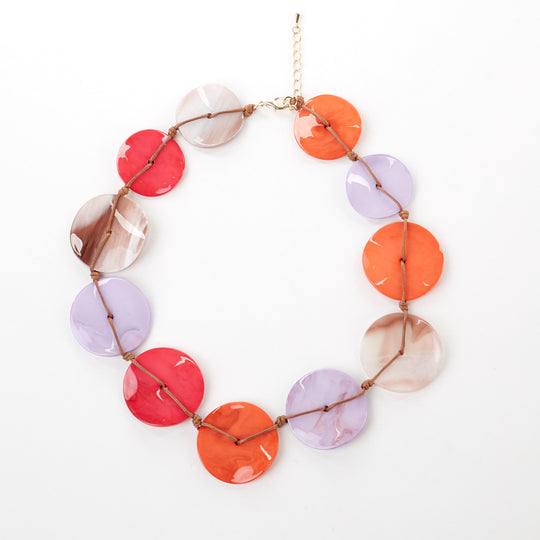La Boheme Marble Disc Necklace