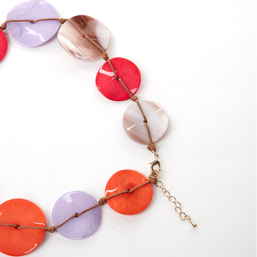 La Boheme Marble Disc Necklace