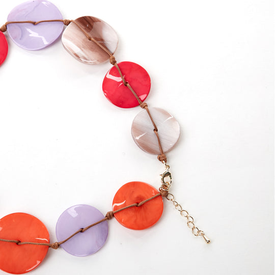 La Boheme Marble Disc Necklace