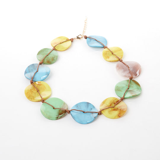 La Boheme Marble Disc Necklace